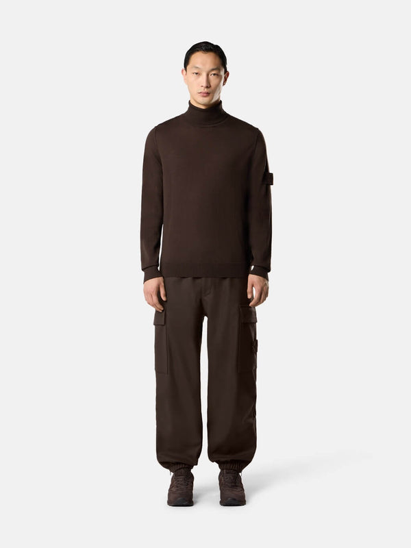 3100021 Ghost Cargo Trousers in Carded Wool Nylon Flannel