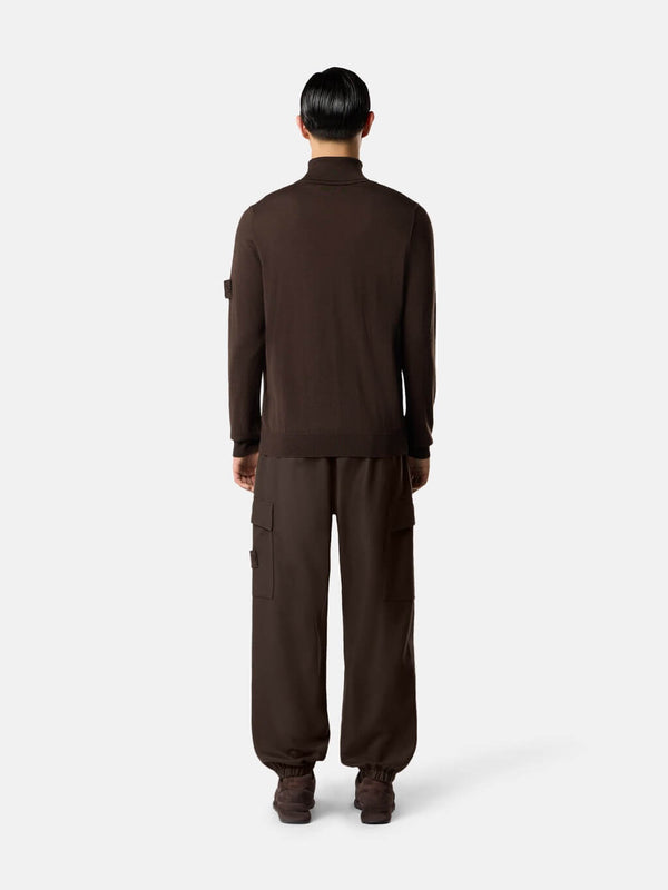 3100021 Ghost Cargo Trousers in Carded Wool Nylon Flannel