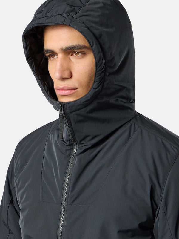 4100047 Micro Twill Padded Hooded Jacket