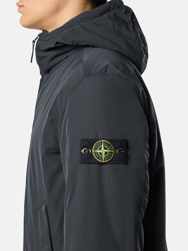 4100047 Micro Twill Padded Hooded Jacket