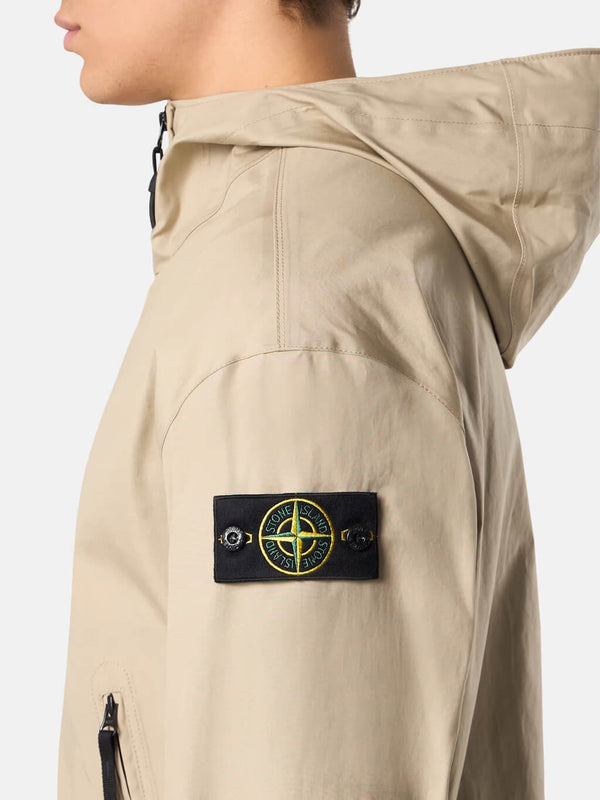 4100079 Supima Cotton Canvas Hooded Jacket