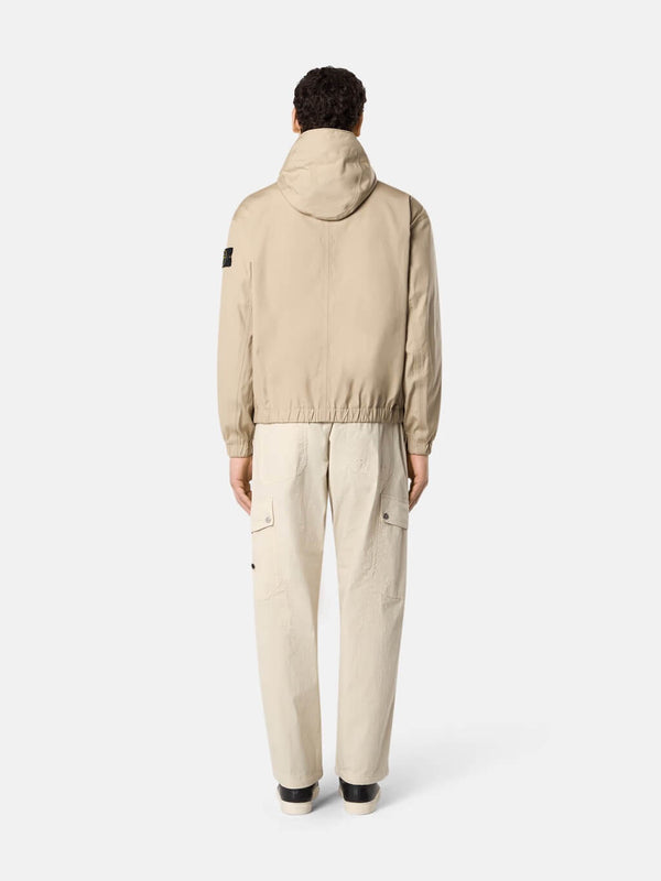 4100079 Supima Cotton Canvas Hooded Jacket