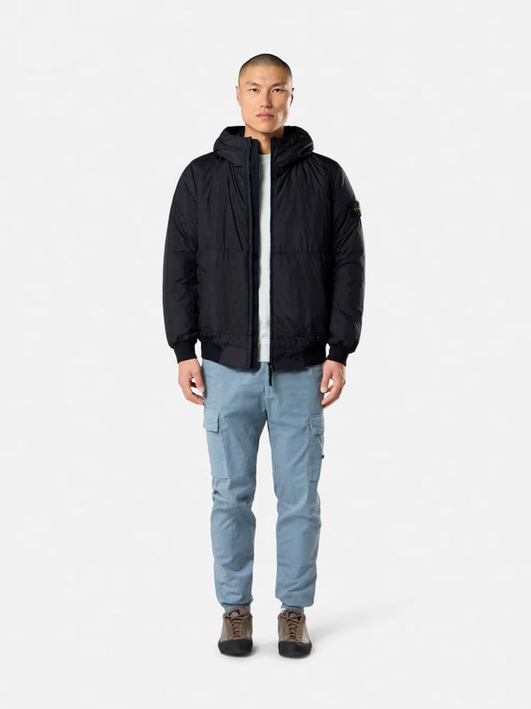 4100110 Crinkle Reps NY Hooded Jacket Navy Blue