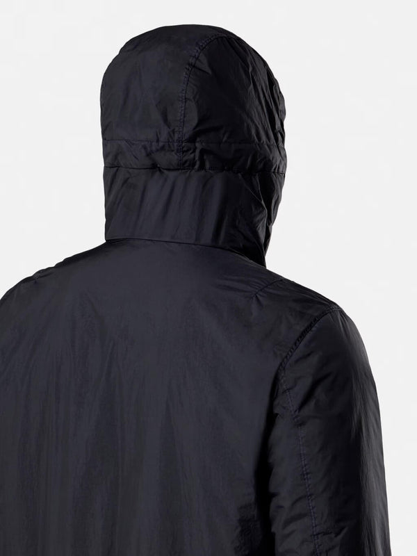 4100110 Crinkle Reps NY Hooded Jacket Navy Blue