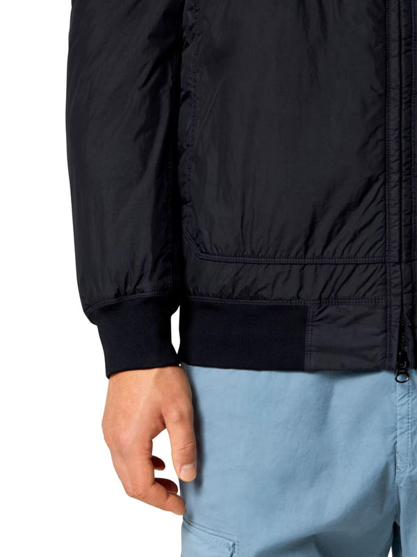 4100110 Crinkle Reps NY Hooded Jacket Navy Blue