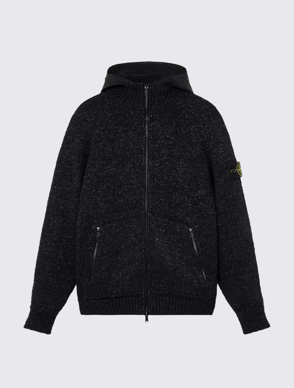 5100015 Reversible Knit Hooded Jumper