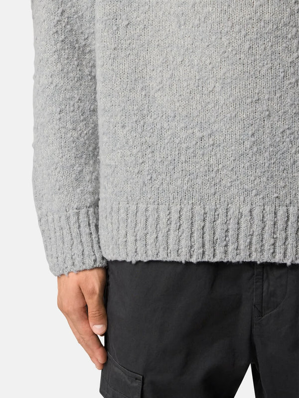 5100032 Half-Zip Jumper in Speckled Wool Nylon