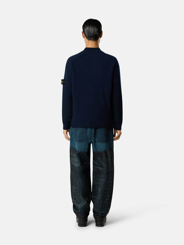 510004 Zip-up Jumper in Light RWS Geelong Wool