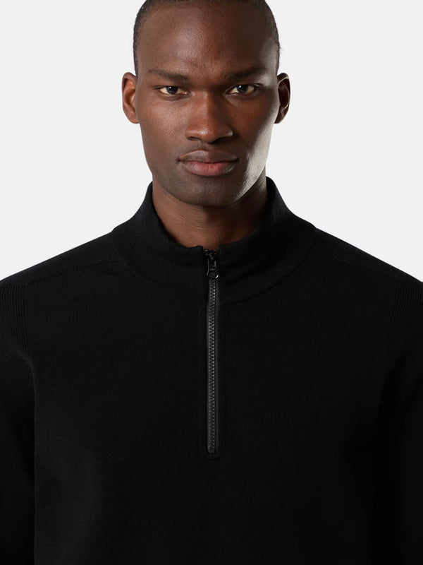 521A1 Half Zip Sweater in Stretch Wool