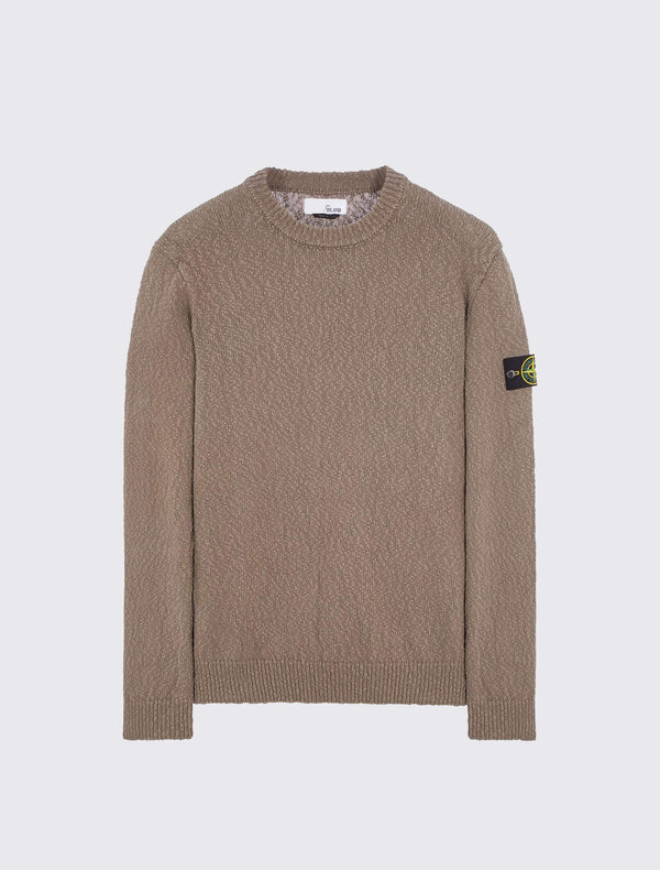 562B1 Crewneck Knit in Uneven Cotton Yarn