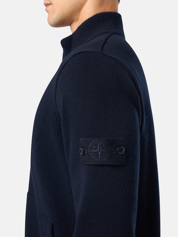 572FA Ghost Piece Zip Cardigan in Geelong Wool