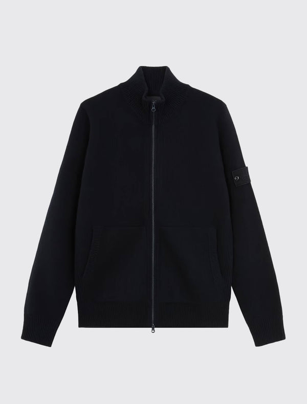 572FA Ghost Piece Zip Cardigan in Geelong Wool