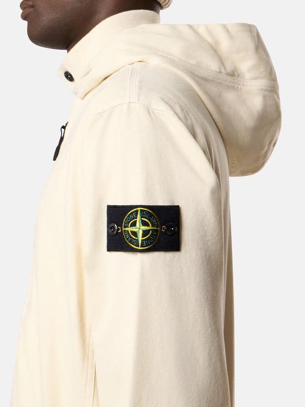 6100017 Panama Cotton Hooded Zip-Up Sweatshirt