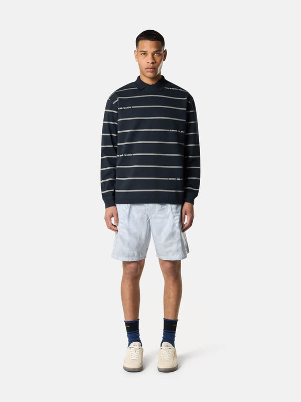 6100030 Marina Crewneck Sweatshirt with Stripes