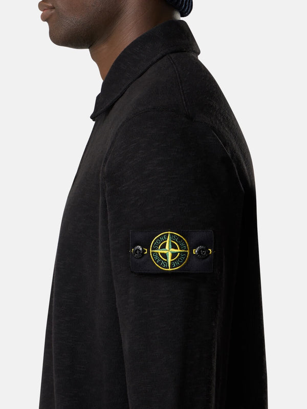 6100054 Polo Sweatshirt in Vanisé Brushed Heavy Cotton
