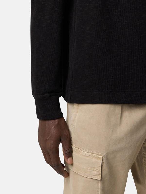 6100054 Polo Sweatshirt in Vanisé Brushed Heavy Cotton