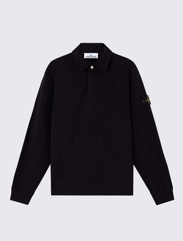 6100054 Polo Sweatshirt in Vanisé Brushed Heavy Cotton