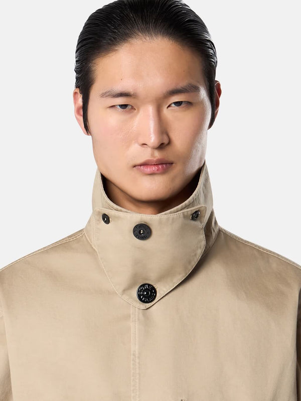 7100002 Raso Gommato 3L Trench Coat
