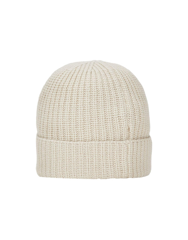 Beanie in Ribbed Geelong Wool