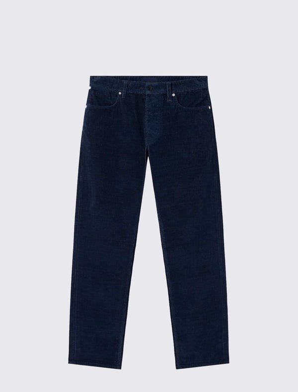 J100005 Indigo Micro Corduroy-Rinsed Five Pocket Jeans