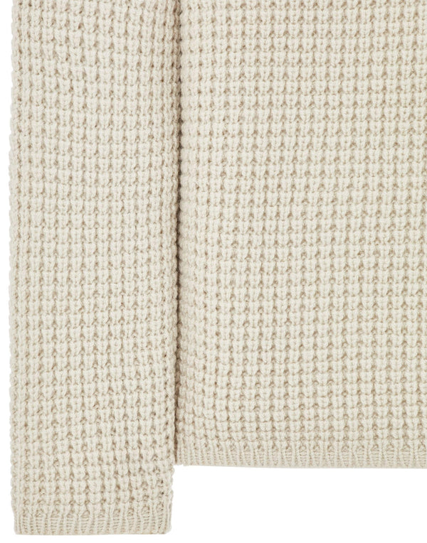 Polo Collar Knit Sweater in Pure Wool