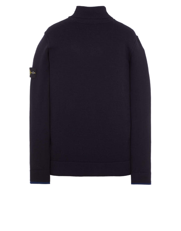 Polo Neck Knit in Stretch Wool