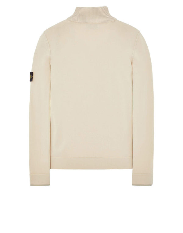 Polo Neck Knit in Stretch Wool