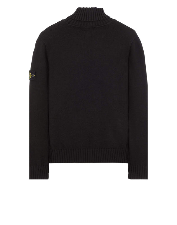 Polo Neck Knit in Winter Cotton