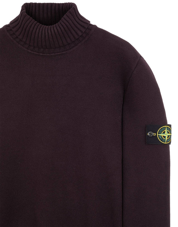 Polo Neck Knit in Winter Cotton