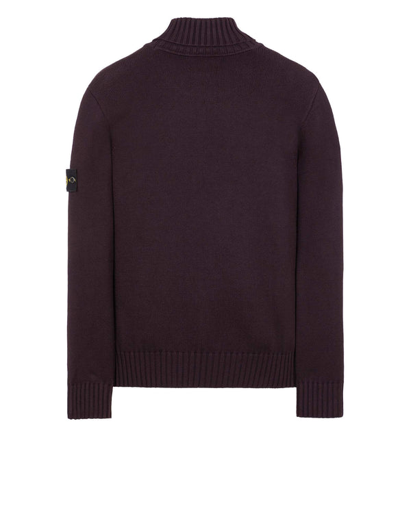 Polo Neck Knit in Winter Cotton