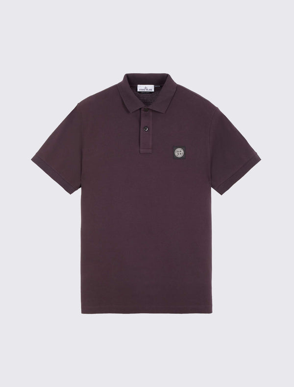 Short-Sleeve Polo Shirt in Stretch Cotton Piqué