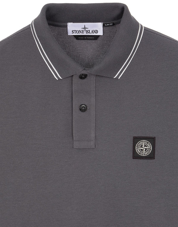 Short-sleeve Polo Shirt in Stretch Cotton Piqué