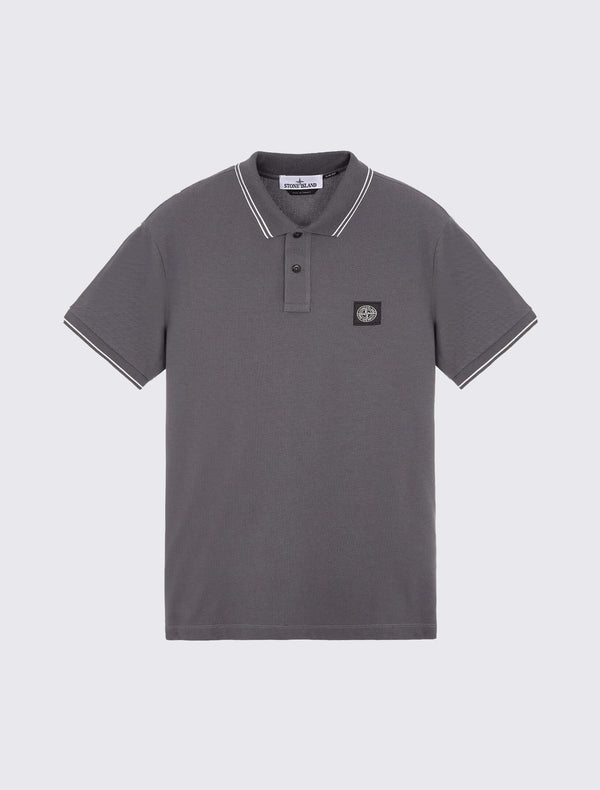 Short-sleeve Polo Shirt in Stretch Cotton Piqué