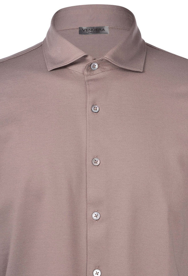 Mercerized Cotton Piquet Shirt