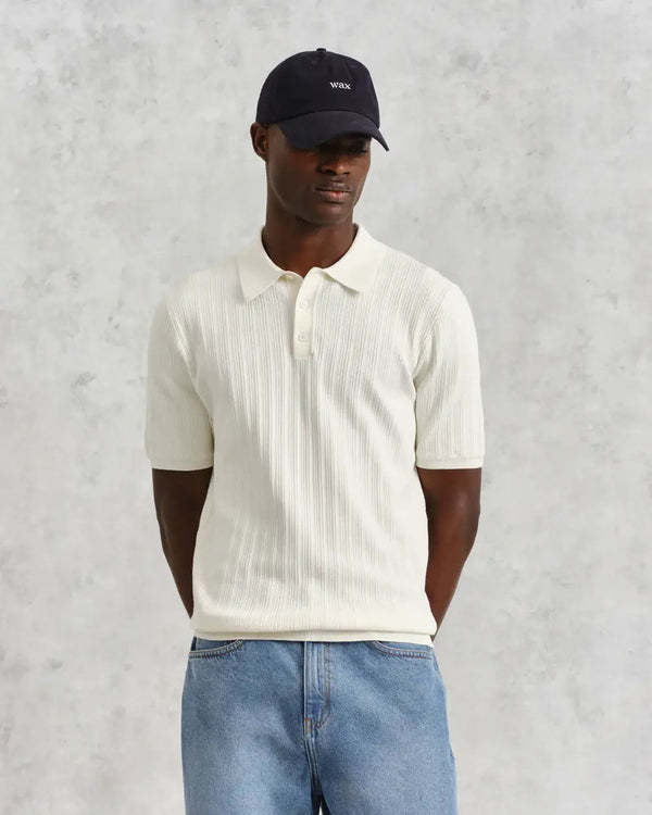 Naples Textured Knitted Polo Shirt