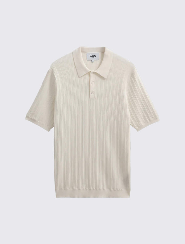 Naples Textured Knitted Polo Shirt
