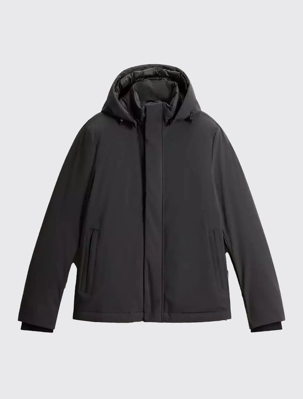 Jacket with Padding and Removable Hood