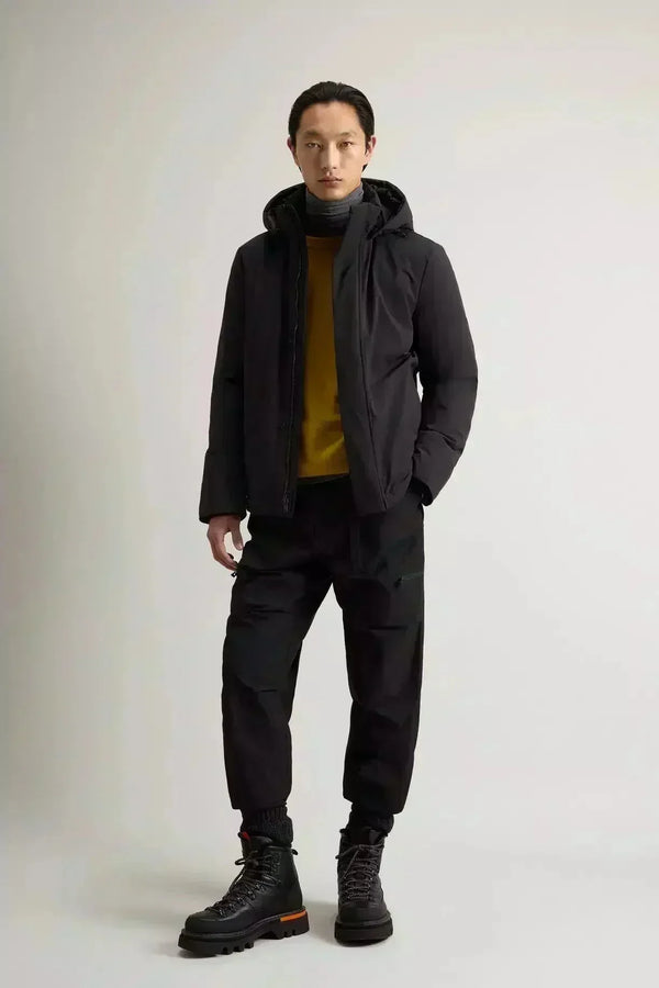 Jacket with Padding and Removable Hood