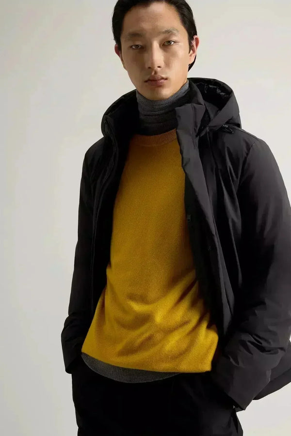 Jacket with Padding and Removable Hood