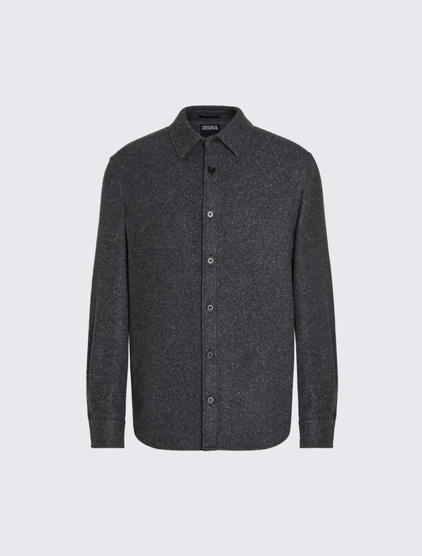 Overshirt in Cashmere and Silk